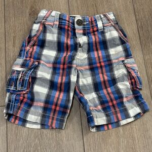 OshKosh B'gosh Plaid Shorts in Blue and Red